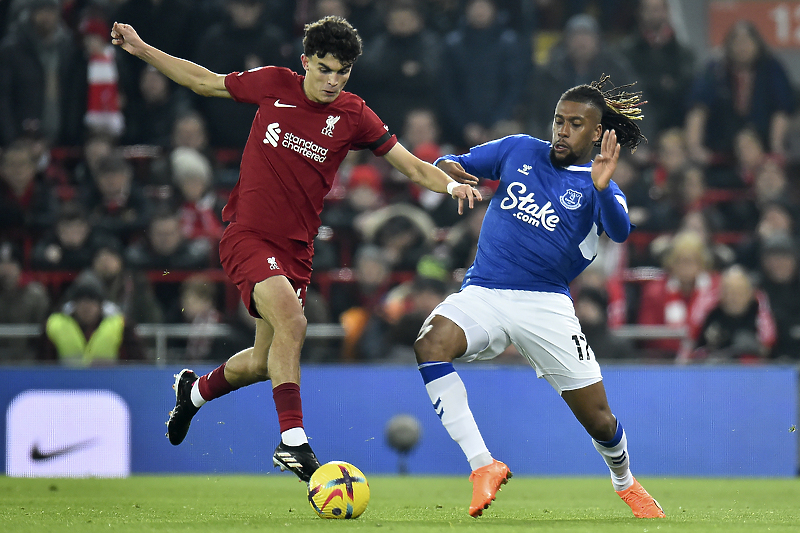 Stefan Bajčetić u dresu Liverpoola (Foto: EPA-EFE)