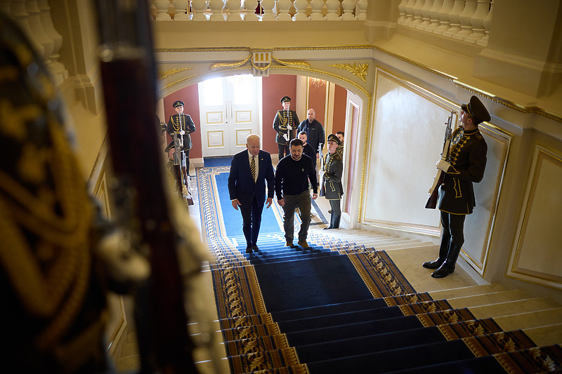 Zelenski i Biden u rezidenciji u Kijevu (Foto: EPA-EFE)