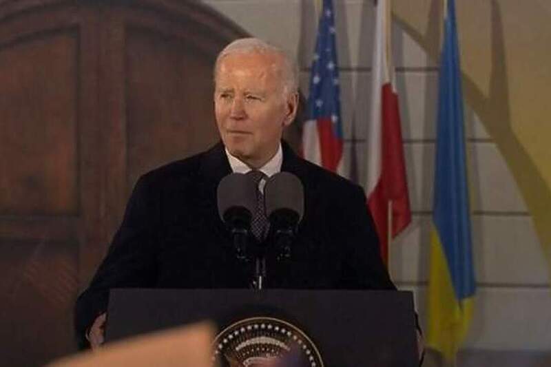Joe Biden tokom obraćanja u Varšavi (Foto: BBC)