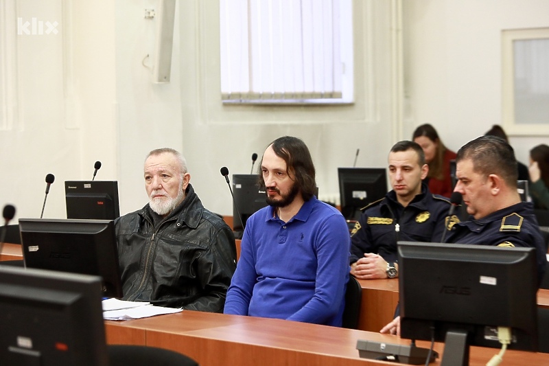 Advokat Duško Tomić i drugooptuženi Aleksandar Macan na jednom od prethodnih ročišta (Foto: I. L./Klix.ba)