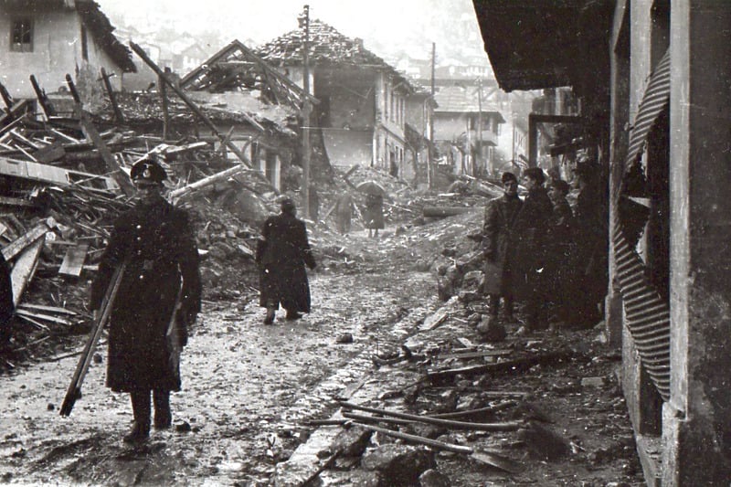 Bistrik nakon bombardovanja (Foto: Historijski arhiv BiH)