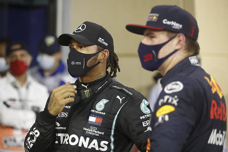 Lewis Hamilton i Max Verstappen (Foto: EPA-EFE)