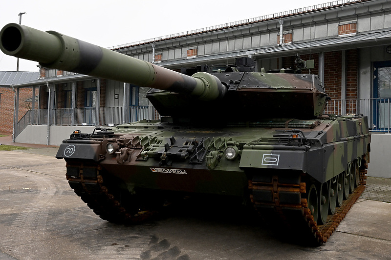 Leopard 2 u Musteru, gdje vježbaju ukrajinski vojnici (Foto: EPA-EFE)