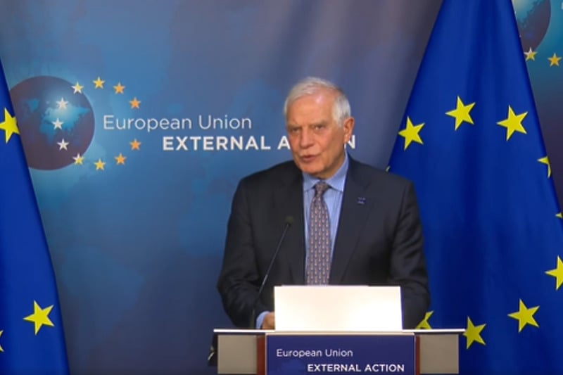 Josep Borrell nakon sastanka (Screenshot: Europa.eu)