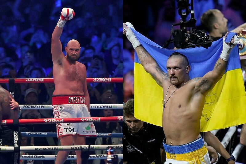 Tyson Furyj i Oleksandr Usyk (Foto: Montaža)