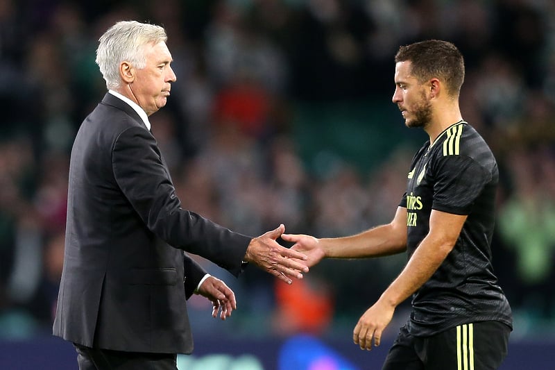 Ancelotti i Hazard (Foto: EPA-EFE)