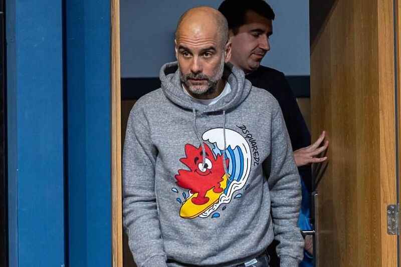 Guardiola na konferenciji za medije pred meč s Leipzigom (Foto: Twitter)