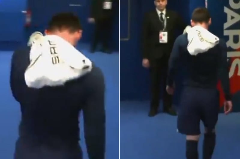 Messi se prije ostalih saigrača zaputio u svlačionicu (Foto: Screenshot)