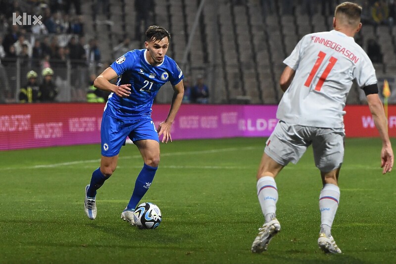 Amar Dedić je blistao protiv Islanda (Foto: E. M./Klix.ba)