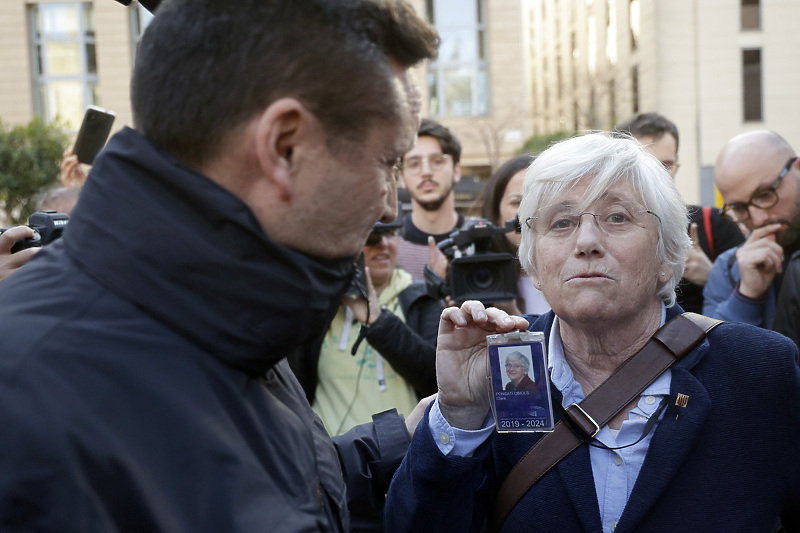 Clara Ponsati prilikom hapšenja (Foto: EPA-EFE)