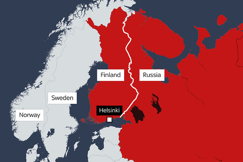 Granica Rusije i Finske (Foto: Twitter)