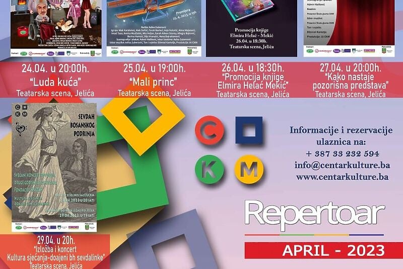 Bogat repertoar CKM-a za mjesec april