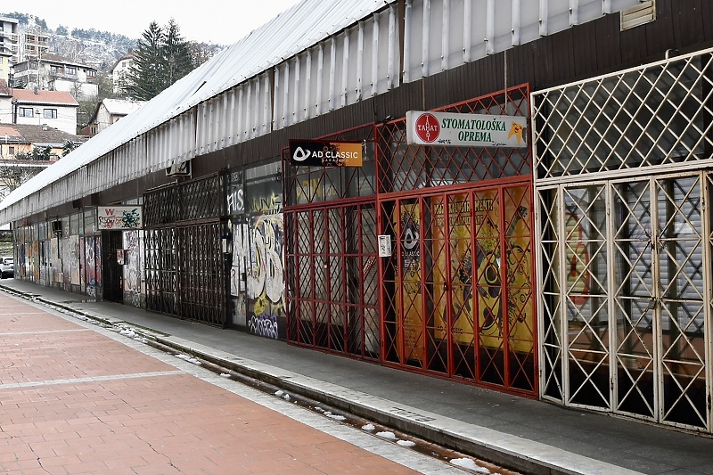 Trgovke na platou Centra Skenderija (Foto: T. S./Klix.ba)