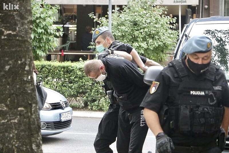Eldin Hodžić prilikom hapšenja (Foto: Klix.ba)