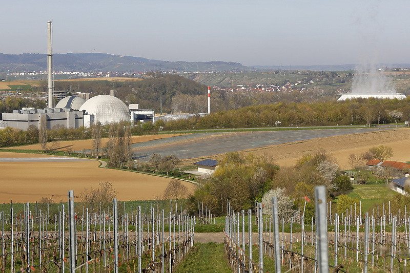 Jedna od tri preostale nuklearne elektrane u Njemačkoj - elektrana Neckarwestheim (Foto: EPA-EFE)