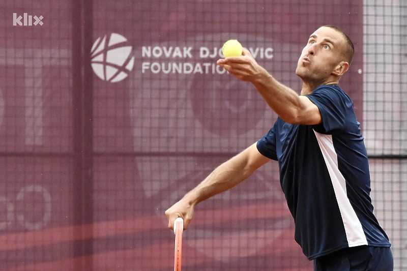 Šetkić je nastupio i u singlu i u dublu (Foto: E. M./Klix.ba)