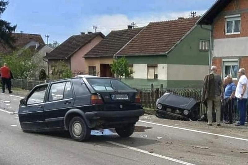 Saobraćajna nesreća u Bosanskoj Gradišci (Foto: GP Maljevac)