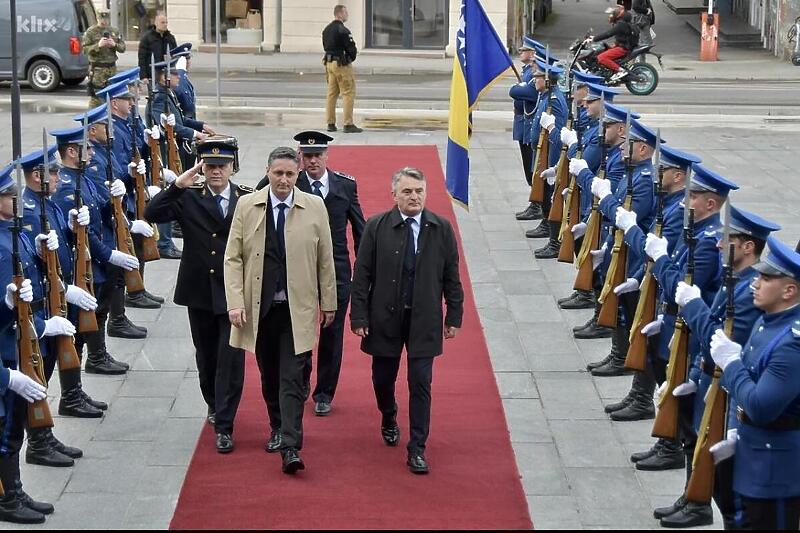 Članovi Predsjedništva BiH Denis Bećirović i Željko Komšić (Foto: I. L./Klix.ba)