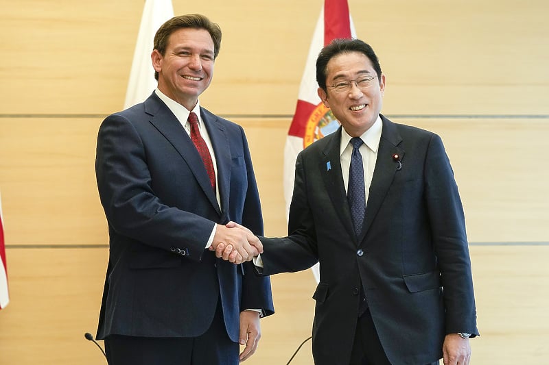 Ron DeSantis sa japanskim premijerom (Foto: EPA-EFE)