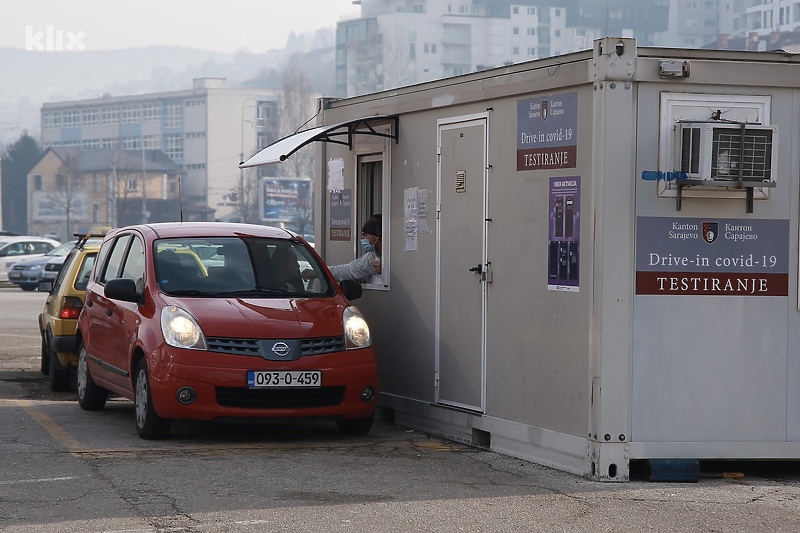 U Kantonu Sarajevo se ukida drive-in testiranje na koronavirus (Foto: I. L./Klix.ba)