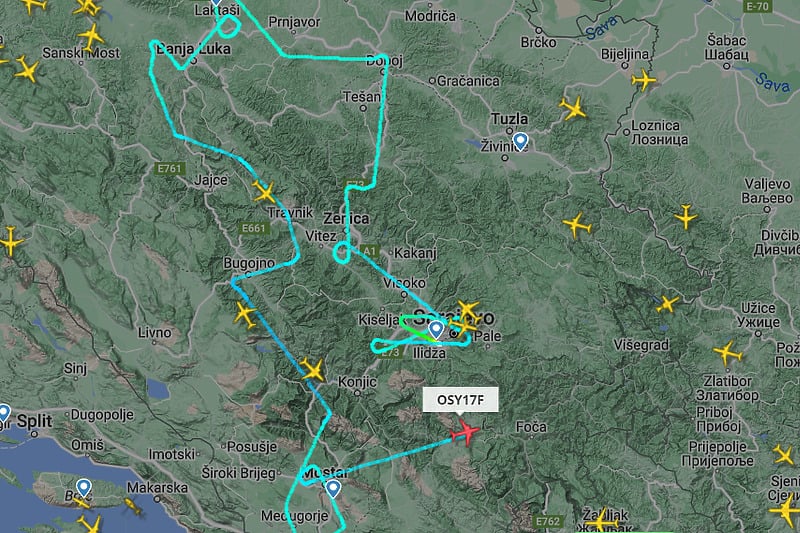 Screenshoot: Flightradar