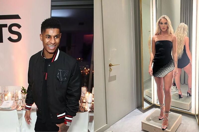 Marcus Rashford i Alisha Lehmann (Foto: Twitter / montaža)