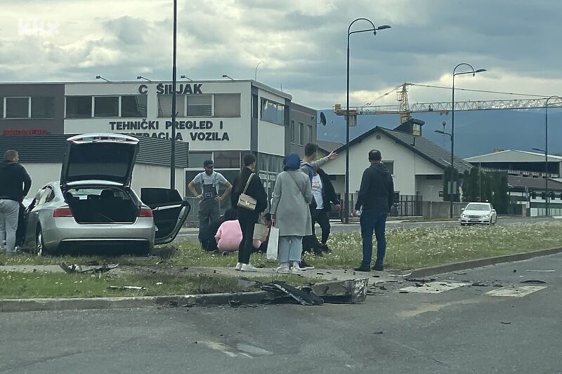 Saobraćajna nesreća na Ilidži (Foto: Čitatelj)