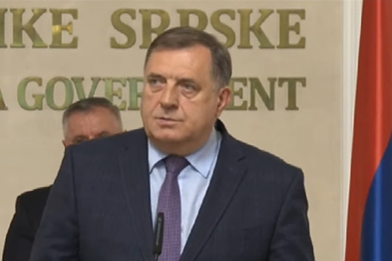 Milorad Dodik (Screenshot: RTRS)