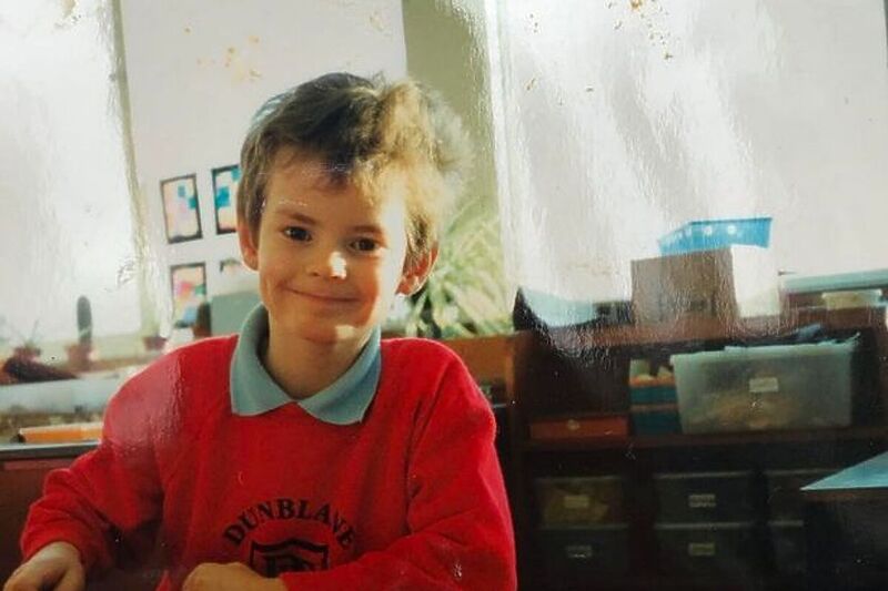 Andy Murray kao dječak dok je pohađao osnovnu školu u Dunblaneu (Foto: Instagram)