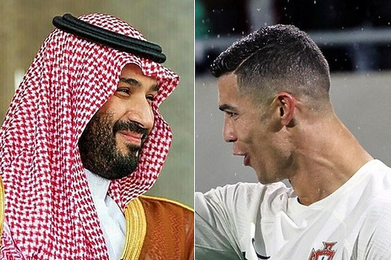 Princ Mohammed bin Salman i Cristiano Ronaldo (Foto: EPA-EFE)