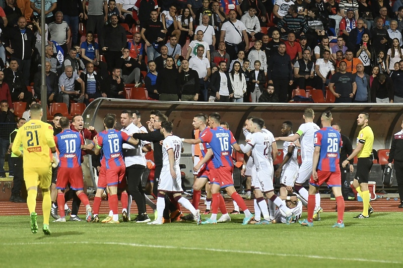 Detalji s utakmice između Borca i Sarajeva (Foto: T. S./Klix.ba)