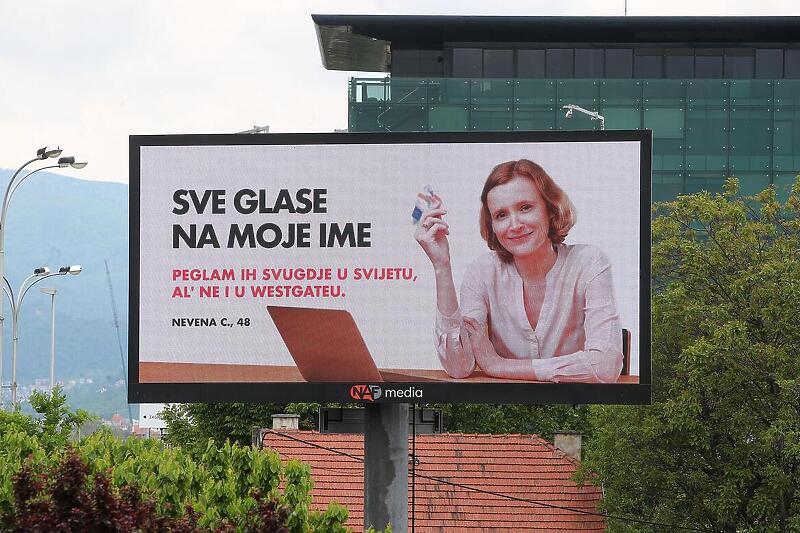 Plakat hrvatske menadžerice Nevene Crljenko (Foto: Pixsell/Matija Habljak)