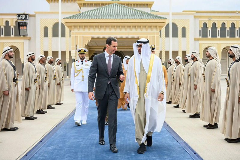 Assad i Šeik Mohammed bin Zayed u Abu Dabiju (Foto: EPA-EFE)