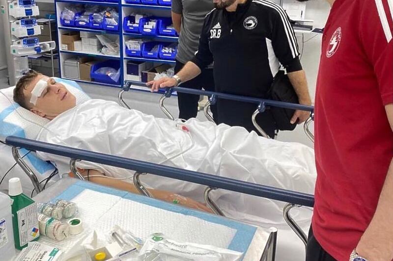 Memišević završio u bolnici (Foto: Instagram/Sultan alshamsi)