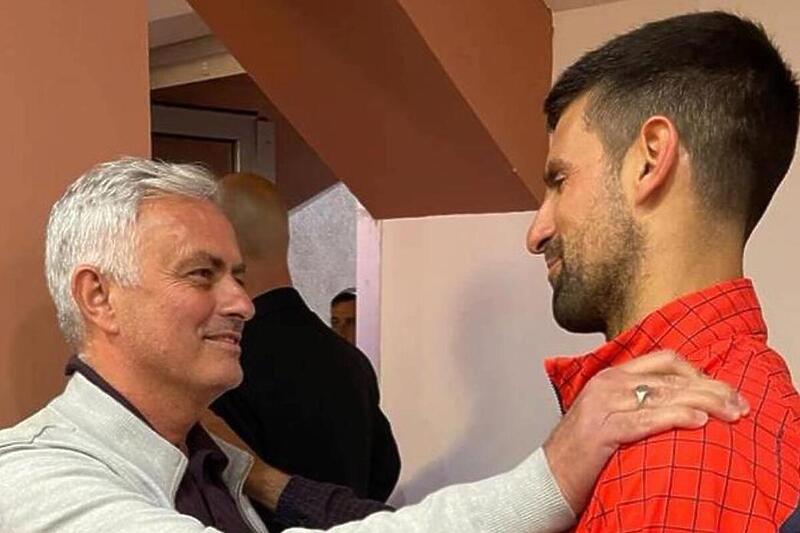 Jose Mourinho i Novak Đoković (Foto: Instagram)