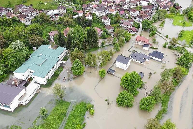 Poplave u Bosanskoj Krupi (Foto: Krupljani.ba)