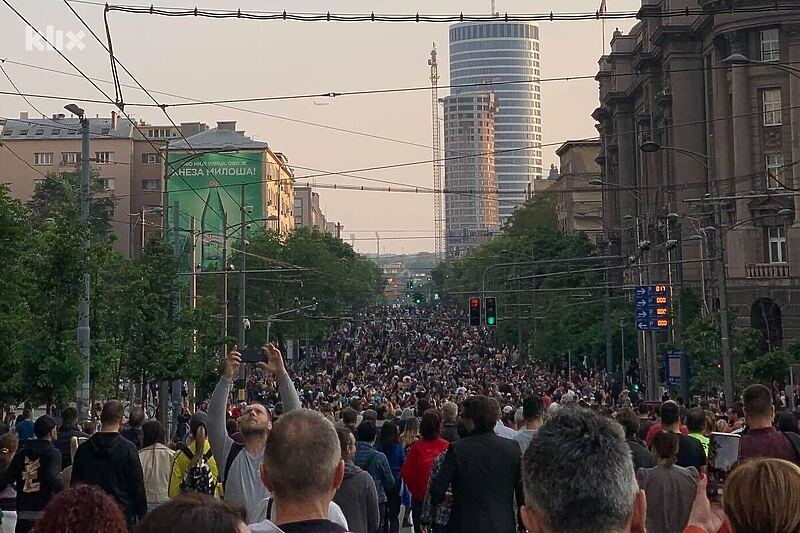 Očekuje se da će današnji protest u Beogradu biti najbrojniji (Foto: Klix.ba)