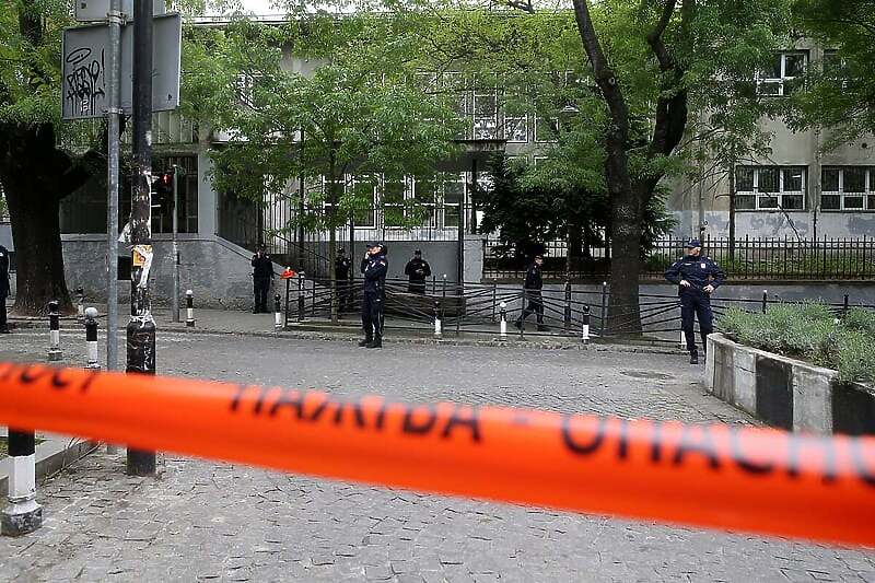 Mjesto zločina u Beogradu (Foto: EPA-EFE)