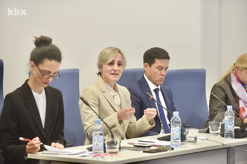 U sredini Alina Iancu, šefica MMF-ove misije u BiH (Foto: T. S./Klix.ba)