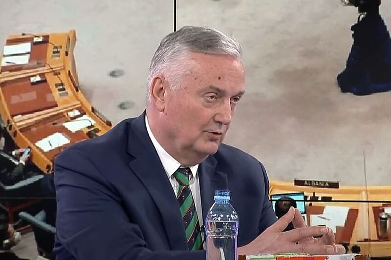 Zlatko Lagumdžija, ambasador BiH u UN-u (Screenshot: TVSA)