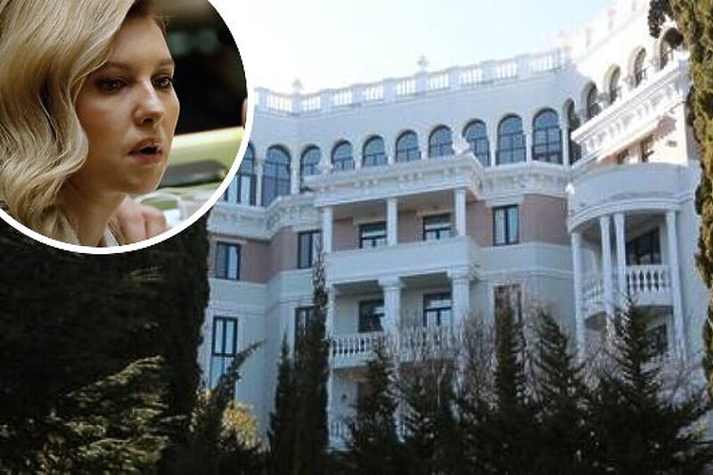 Zgrada na Krimu u kojoj se nalazi penthouse/Elena Zelenski (Foto: Twitter/EPA)