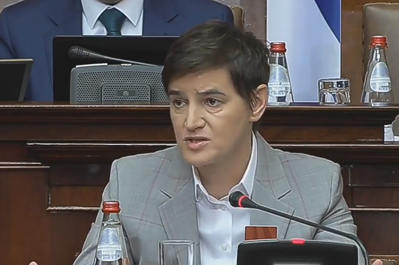 Ana Brnabić (Screenshot/RTS.rs.)
