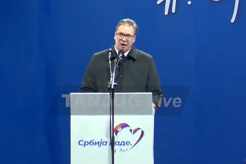 Aleksandar Vučić (Screenshot: Tanjug)