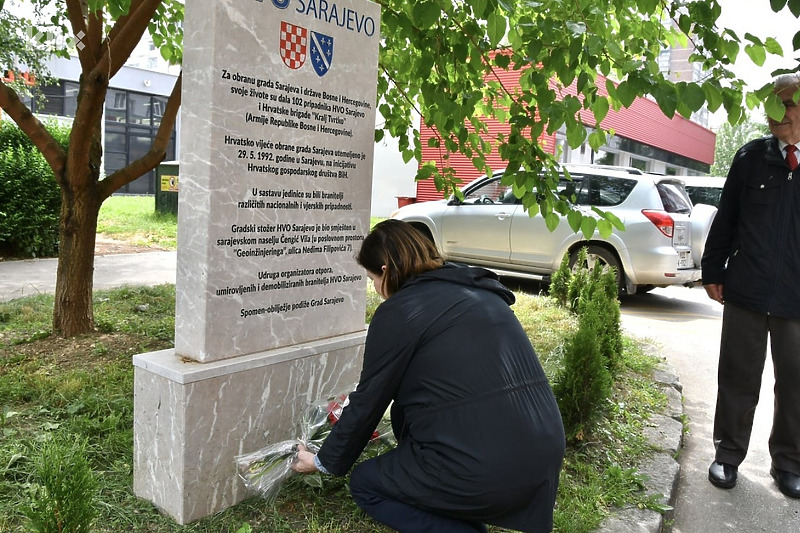 Otkrivanje spomenika HVO Sarajevo 30. maja 2022. godine (Foto: Arhiv/Klix.ba)