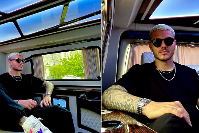 Icardi u svojoj novoj limuzini (Foto: Instagram)