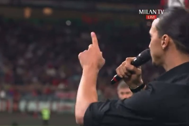 Ibrahimović je odgovorio u svom stilu (Foto: Milan TV / Screenshot)