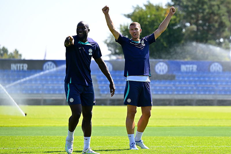 Lukaku i Džeko vrijedno treniraju za finale (Foto: Inter FC)