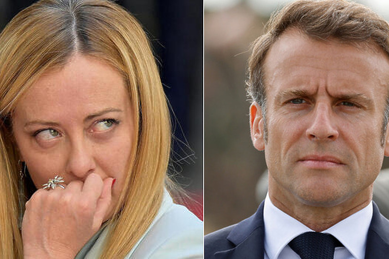 Giorgia Meloni i Emmanuel Macron (Foto: EPA-EFE)