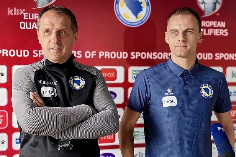 Faruk Hadžibegić i Nemanja Bilbija (Foto: E. M./Klix.ba)