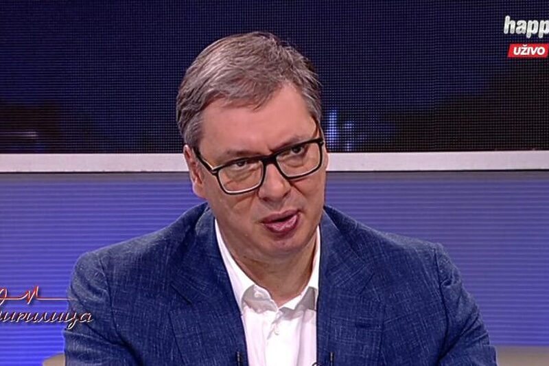 Aleksandar Vučić tokom gostovanja u emisiji